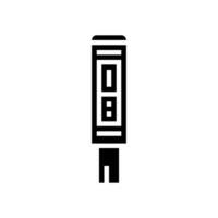 ph meter engineer glyph icon vector illustration