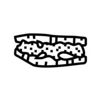 egg sandwich line icon vector illustration