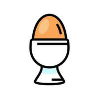 egg cup color icon vector illustration