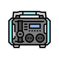 portable power generator color icon vector illustration