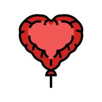 heart balloon love color icon vector illustration