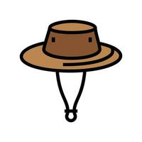 Grillo sombrero gorra color icono vector ilustración