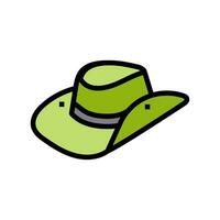 safari sombrero gorra color icono vector ilustración