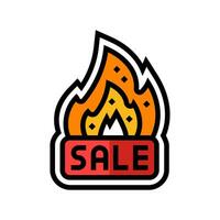 hot sale badge color icon vector illustration