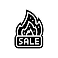 hot sale badge glyph icon vector illustration