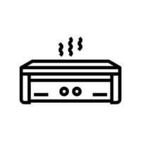 hot tub line icon vector illustration