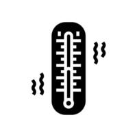 thermometer glyph icon vector illustration