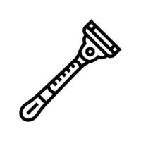 razor hygiene line icon vector illustration