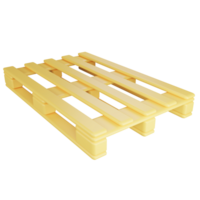 pallet clip art vlak ontwerp icoon geïsoleerd Aan transparant achtergrond, 3d geven logistiek en levering concept png