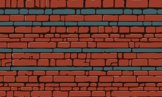 Brown-gray brick wall vector illustration background. brick wall closeup texture vector