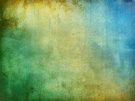Grunge blue and green background photo
