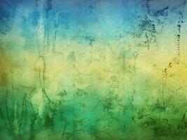 Grunge blue and green background photo