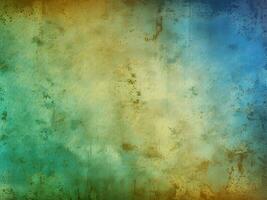 Grunge blue and green background photo