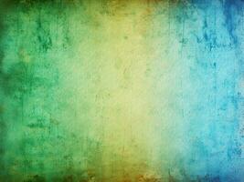 Grunge blue and green background photo