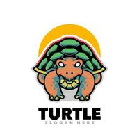 Tortuga dibujos animados mascota vector