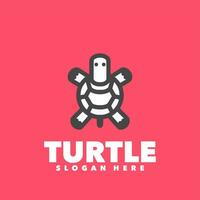 Turtle line simple design vector