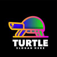 Turtle gradient logo vector