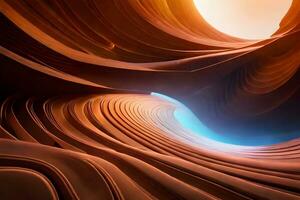 Mysterious golden nebula swirls in Antelope Canyon photo