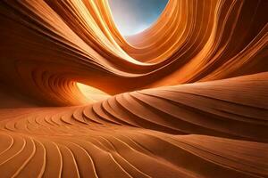 Mysterious golden nebula swirls in Antelope Canyon photo