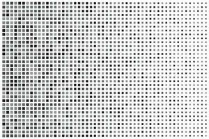 Black halftone dot grain texture pixel pop-art abstract pattern background vector