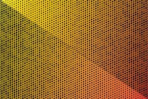 Yellow halftone dot grain texture pixel pop art gradient pattern background. vector