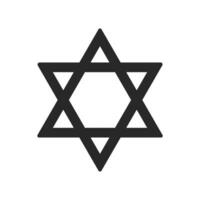 Pentagram line art element isolated. Vector element, Graphic design tattoo