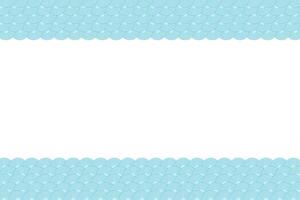 Swirling sea waves decorative border frame, vector design template, abstract water waves