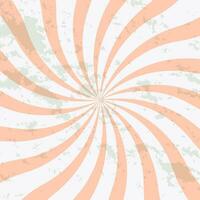 Retro grunge radial starburst or sunbeam background with vintage paper texture stripes radiating from the center as an energy symbol on beige parchment paper vector