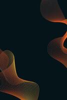 Linear abstract gradient waves. Vector design banner poster