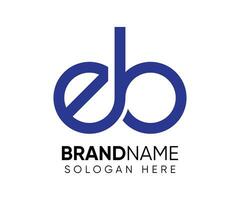 EB logo design vector template