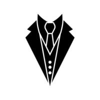 Tuxedo icon vector. Dinner jacket illustration sign. tux symbol or logo. vector