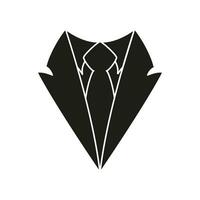 Tuxedo icon vector. Dinner jacket illustration sign. tux symbol or logo. vector