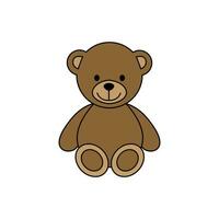 osito de peluche oso icono vector. bebé oso ilustración signo. juguete oso símbolo o logo. vector