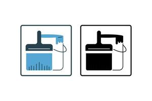 Paint Pots icon. icon related to painting. solid icon style. Simple vector design editable