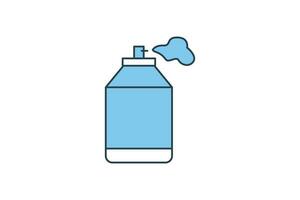 Paint Spray Can icon. icon related to painting, painters, graffiti, spray painting. flat line icon style. Simple vector design editable