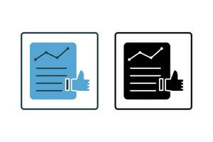 Response Audit Icon. Icon related to survey. solid icon style. Simple vector design editable