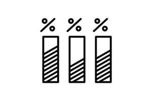 Poll Icon. Icon related to survey. line icon style. Simple vector design editable