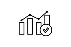 Survey Report Icon. Icon related to survey. line icon style. Simple vector design editable