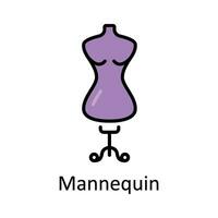 Mannequin Filled outline Icon Design illustration. Art and Crafts Symbol on White background EPS 10 File vector