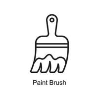 Paint Brush vector outline Icon Design illustration. Art and Crafts Symbol on White background EPS 10 File