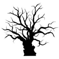 trees silhouettes. Black silhouettes of trees halloween vector