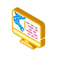 digital manufacturing engineer isometric icon vector illustration