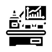 efficiency improvement manufacturing engineer glyph icon vector illustration