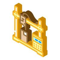 prototyping manufacturing engineer isometric icon vector illustration