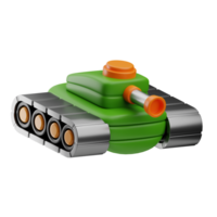 militares tanque ilustração 3d png