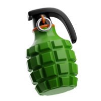 militar granada ilustración 3d png