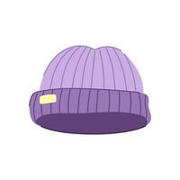 fashion winter hat man cartoon vector illustration