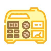 portable power generator color icon vector illustration