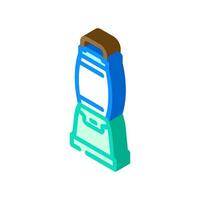 camping lantern glamping isometric icon vector illustration