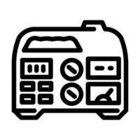 portable power generator line icon vector illustration